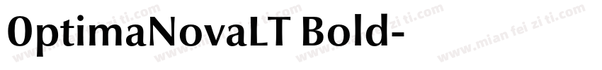 0ptimaNovaLT Bold字体转换